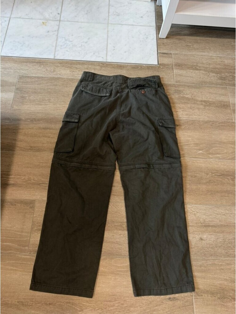 Rusty Cargo Pants Y2k Loose Fit Olive Green 36